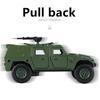 Военный переделанный бронированный автомобиль литой игрушечный автомобиль танк детский ABS132 внедорожный