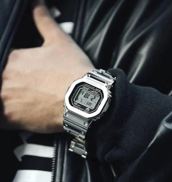 Casio G-shock Радио Bluetooth Touch Solar 200M Полностью Металлические Смартфон Link Watch GMW-B5000D-1