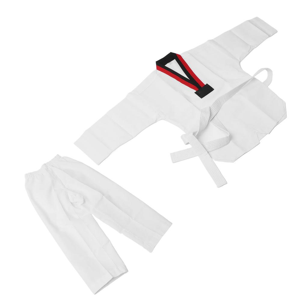 Детская белая форма для тхэквондо TKD костюмы одежда WTF каратэ дзюдо тхэквондо добок одежда