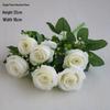 Silk Fake Flower Bouquet for Living Room or Dining Table Decor - Plastic Dried Flower Bonsai Ornaments