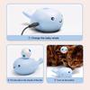 Electric Floating Ball Cat Toy Lightweight Portable Whale Shaped Rechargeable Easy To Use Electric Moving Ball Interactive Pet Toy