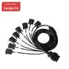 Диагностический кабель OBD2 на несколько портов DB9 Serial RS232