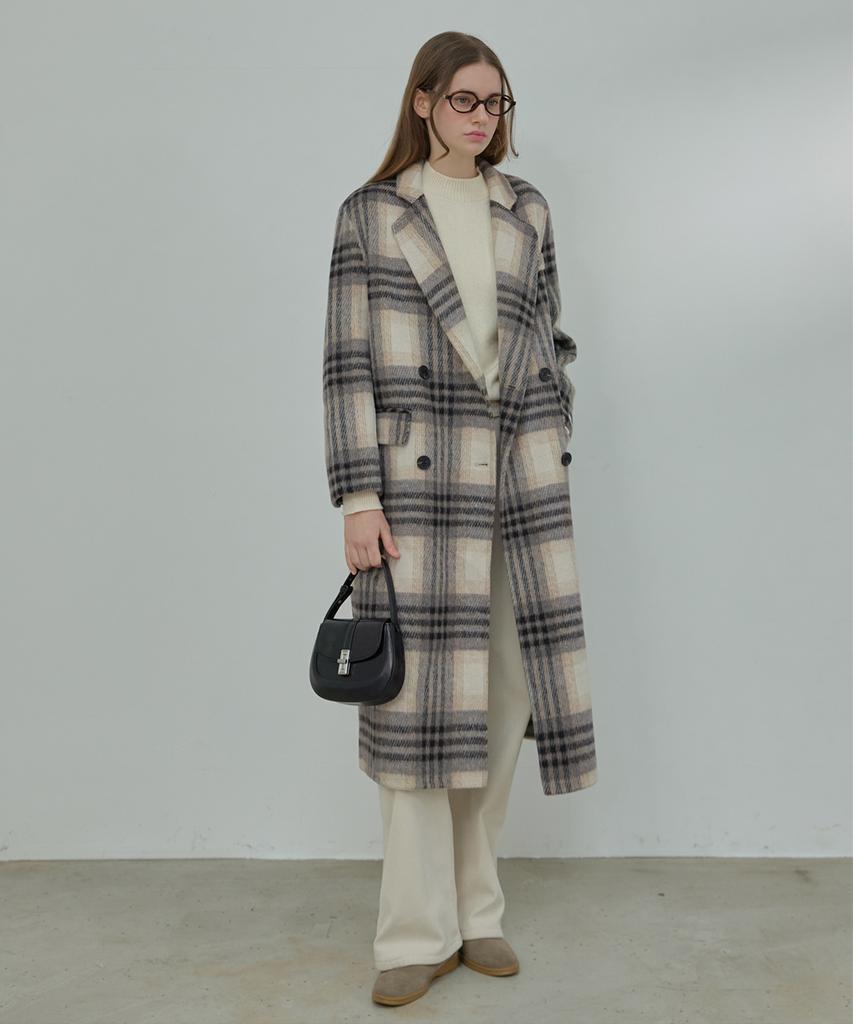SLOWLOLLI An Check Handmade Coat - Check