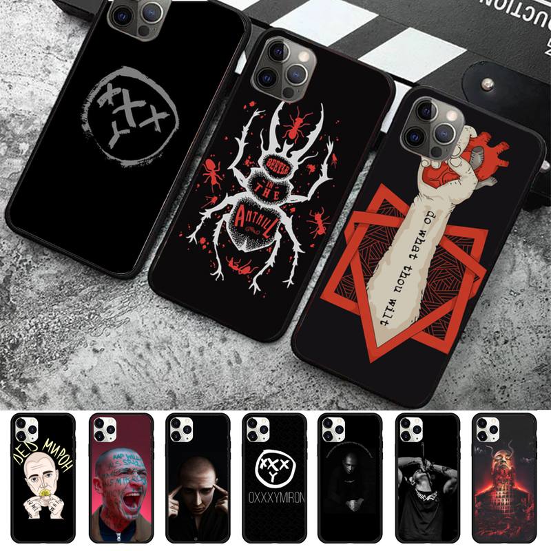 FHNBLJ Чехол для телефона Oxxxymiron для iPhone 11 12 13 Mini Pro Max 8 7 6 6S Plus X 5 SE 2020 XR XS Funda Case