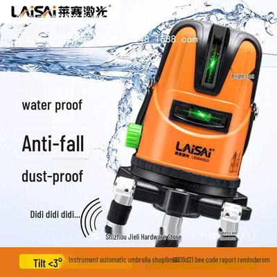 Лазерный уровень Laise с зеленым лучом высокой точности и автоматическим выравниванием, 5-линейный и 3-линейный