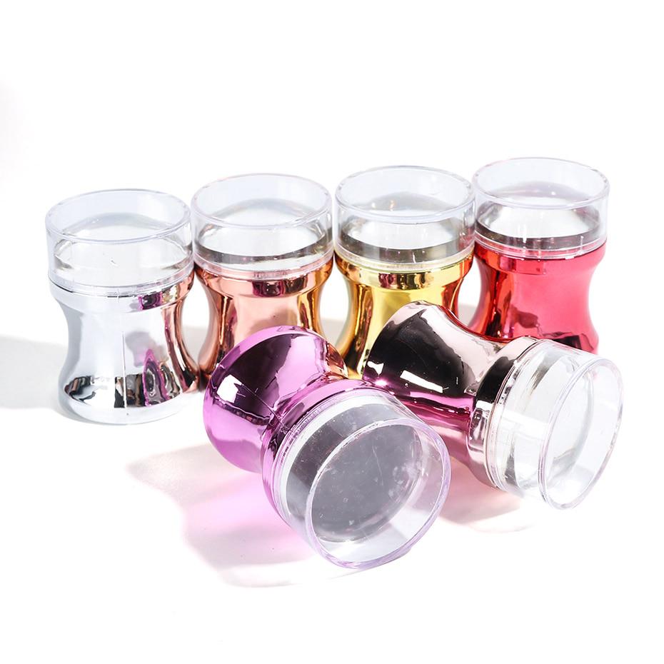 3 шт/набор силиконовых маникюрных штампов