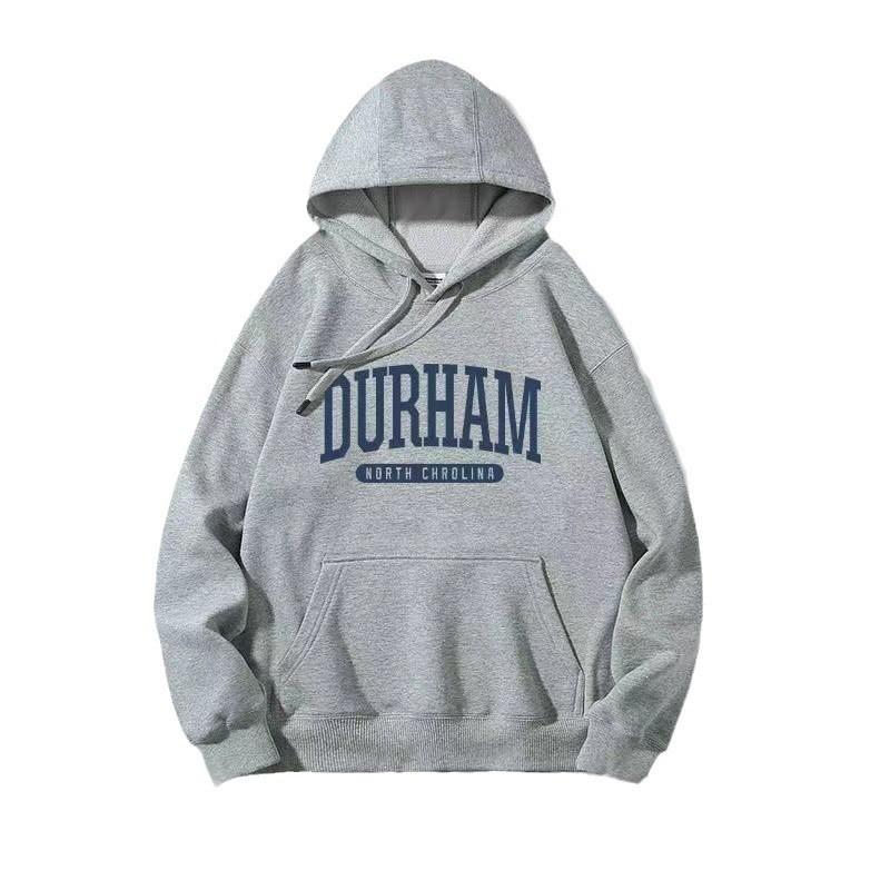 Vintage American Print Hoodie Unisex Loose Fit Streetwear Long Sleeve Pullover