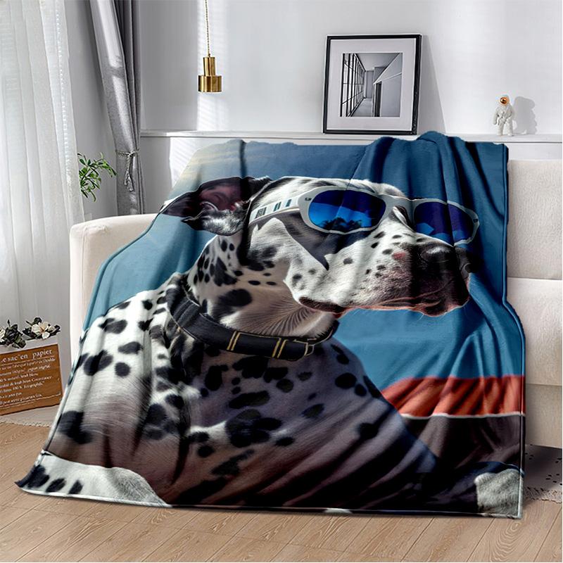 Одеяло с милой собакой, мультяшным хаски, самоее, чихуахуа, коки, померанским шпицем, мягкое одеяло для дома, спальни, чехол для дивана, детское одеяло
