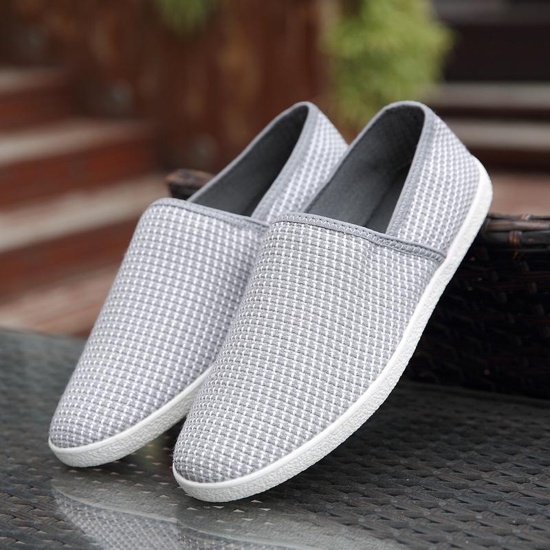 Fashion Spring Espadrilles Men Casual Shoes Breathable Canvas Shoes Male Fashon Trend Driving Shoes Men Slip On Loafers Summery89