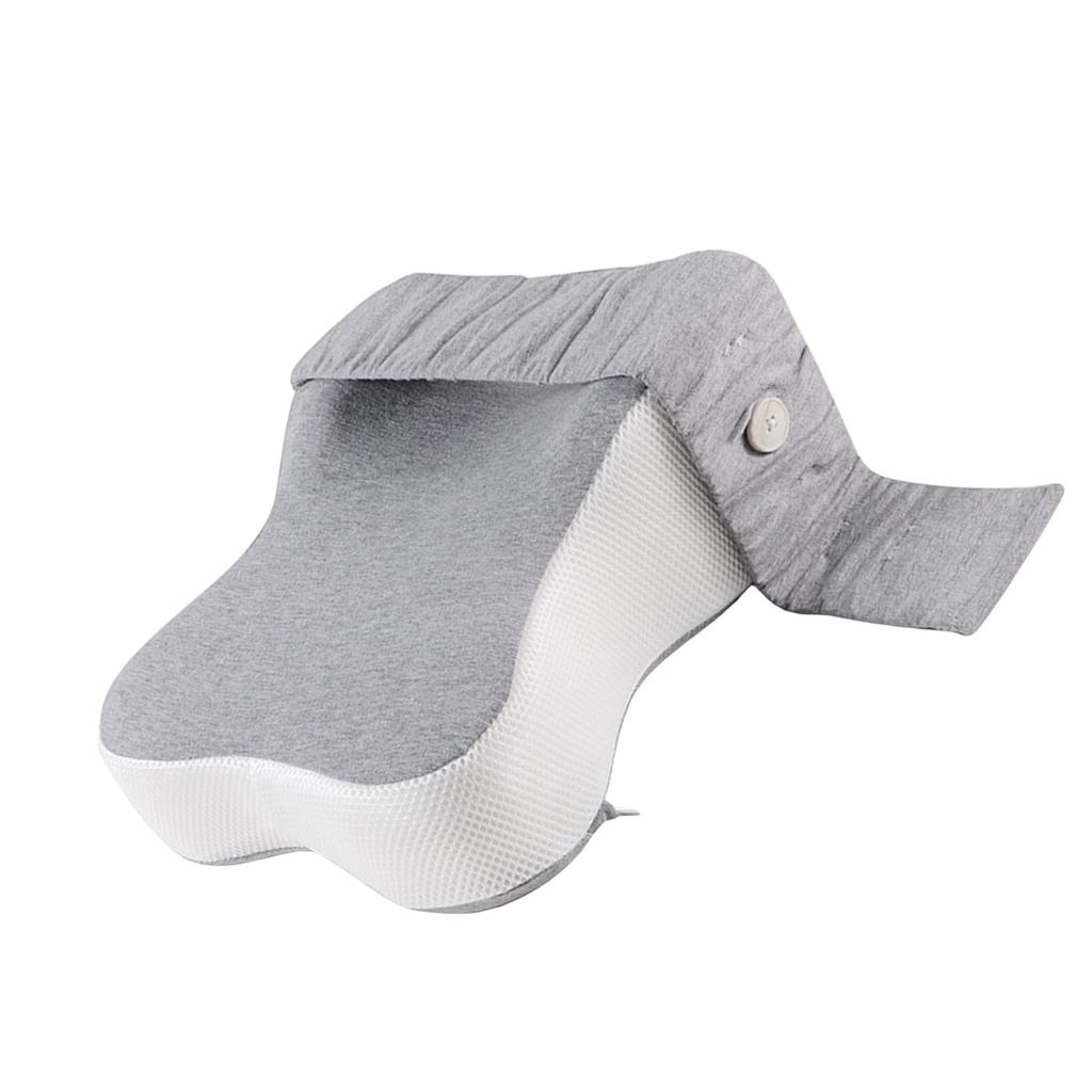 Эргономичная поддерживающая подушка для бедер и колен из пены с памятью, подушка для ног с фиксирующим ремешком для сна на боку, подушка для выравнивания позвоночника