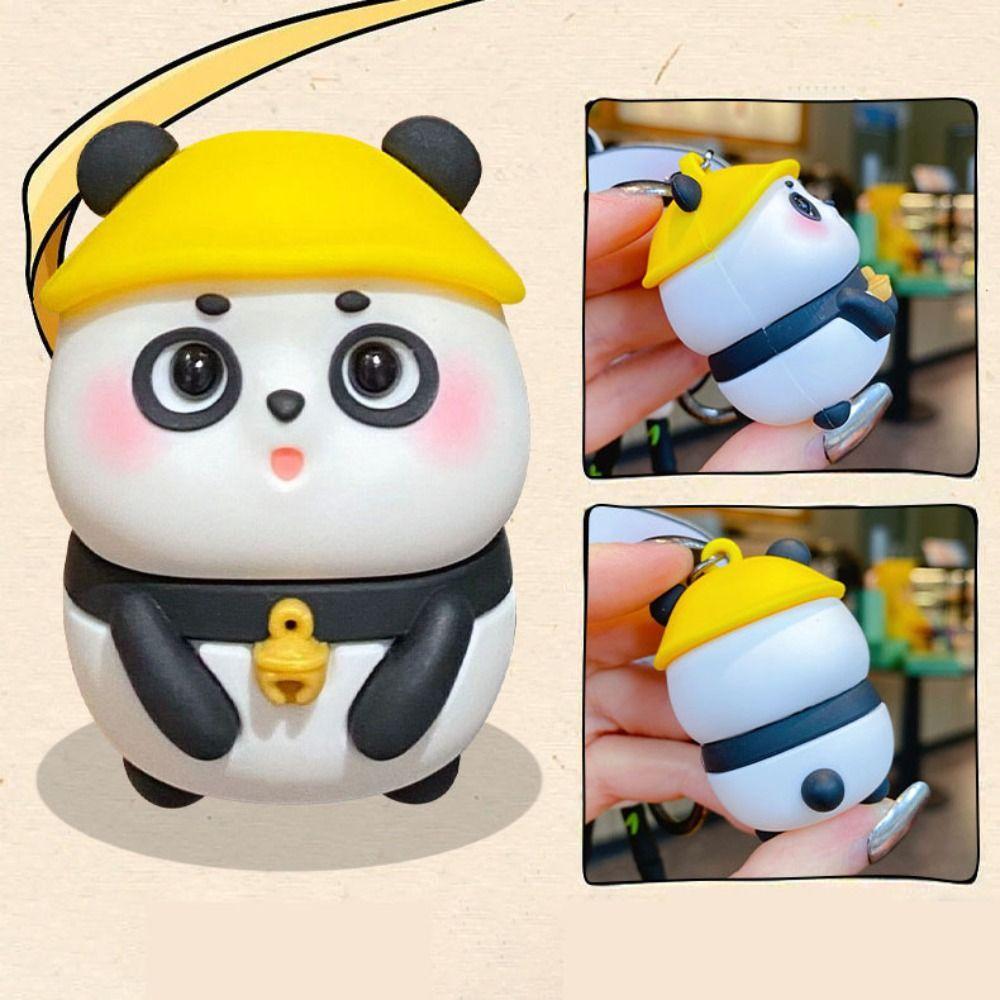 Аниме Панда Автомобильный Брелок Мультяшный Подвеска для Сумки Мини Кукла Панда Брелок Девочка