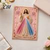 3D Pearl Texture Art Mary Painting Kit, Divine Mercy Jesus Holy Religious DIY Kit for Adults Faux Craft Set Beginners Christian Wall Decor