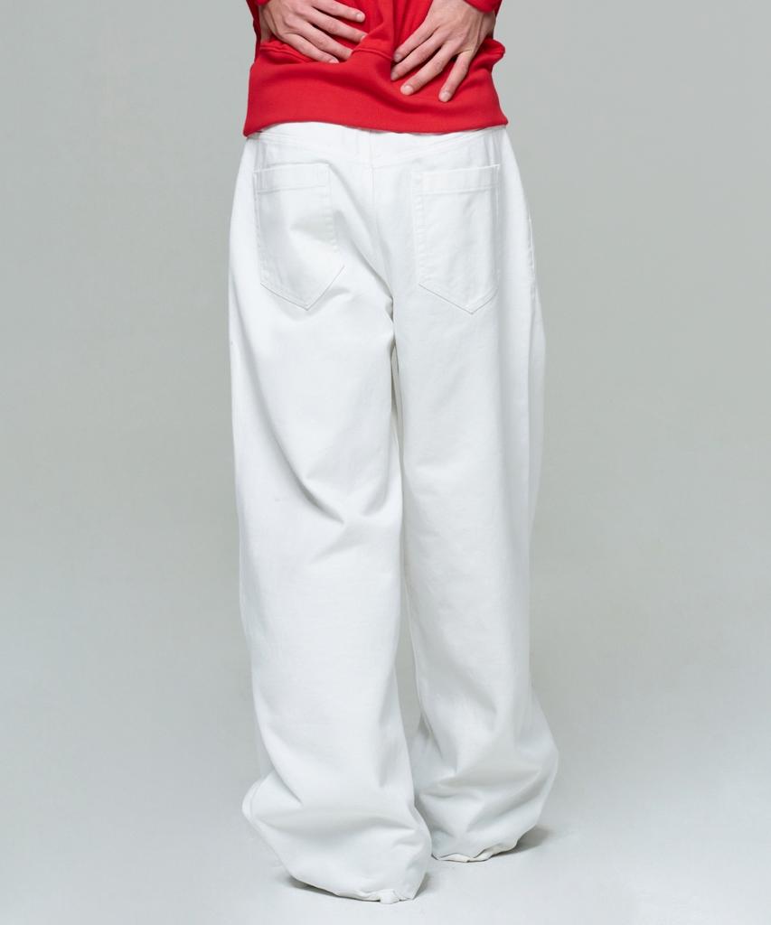 ERA Men Era Wide Fit Denim Pants - White