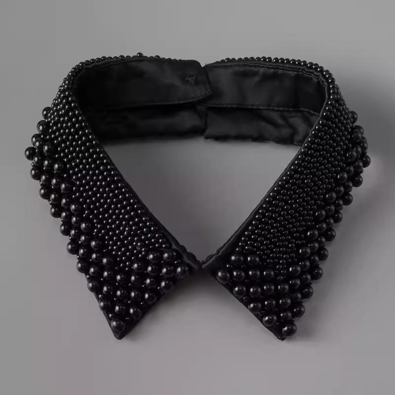 Pearl Women Shirt False Collars Crystal Removable Collar Women Necklace Fake Collar Detachable Diamond Clothing Accessories