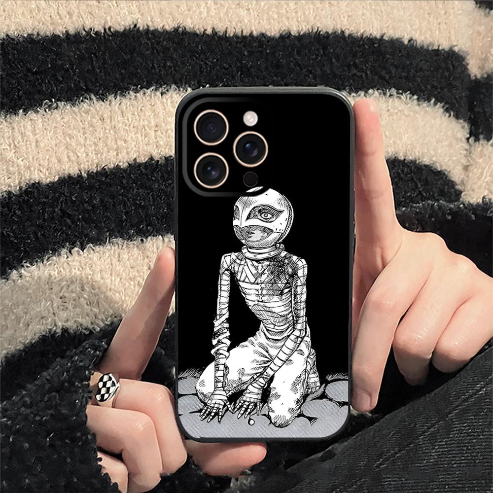 Крутой японский аниме-мужчина Узор Гриффита Чехол для телефона Для iPhone 17 16 16e 15 14 13 12 Plus Mini Pro Max Мягкий черный Ударопрочный Чехол