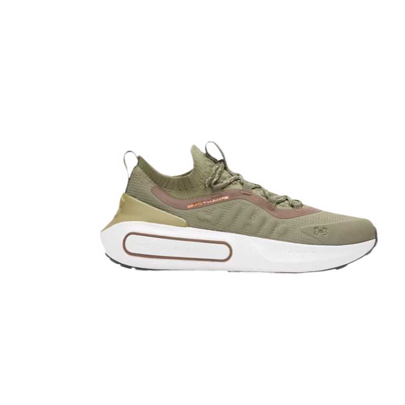 Under Armour Phantom 4 Fashion Простые Модные Универсальные Прочные Кроссовки с Низким Верхом Унисекс Кроссовки Армейский Зеленый 3027672-390