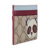 Gucci GG Logo Pattern Multi-Card Holder Women Wallets Beige Dark-Brown 818769-FAEEO-8575