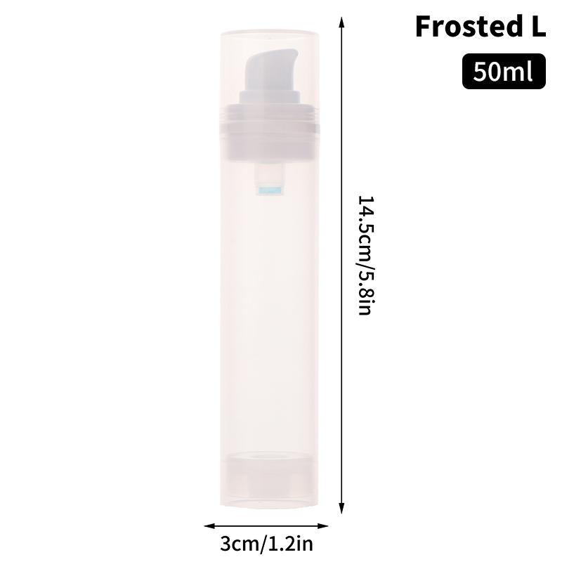 15/30/50ml Empty Airless Pump Bottles – Mini Cosmetic Containers for Lotion, Emulsion, and Travel Use
