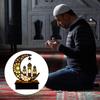 Ramadan Lamp Wooden DIY Moon Ornament Led Night Light Home Party Supplies