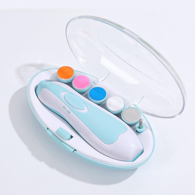 Multifunctional Baby Electric Nail Trimmer Child Nail Polisher Tool Infant Fingernail Cutter Trimmer Set for Baby Care
