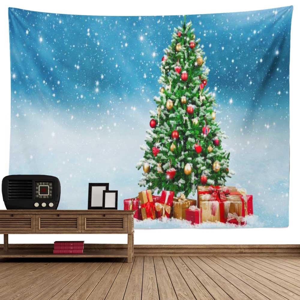 Домашний декор Рождественский настенный гобелен Гостиная Спальня Общежитие Домашний декор С Рождеством