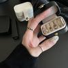Мини Портативная Маленькая Сумка Для Хранения Ювелирных Изделий Дорожная Простая Кожаная Коробка Для Хранения Колец Ожерелья Серьги Органайзер Дисплей Подарочная Коробка
