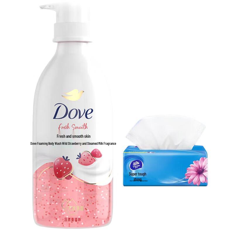 Dove Sweet Strawberry & Oat Milk Essential Shower Gel 620G