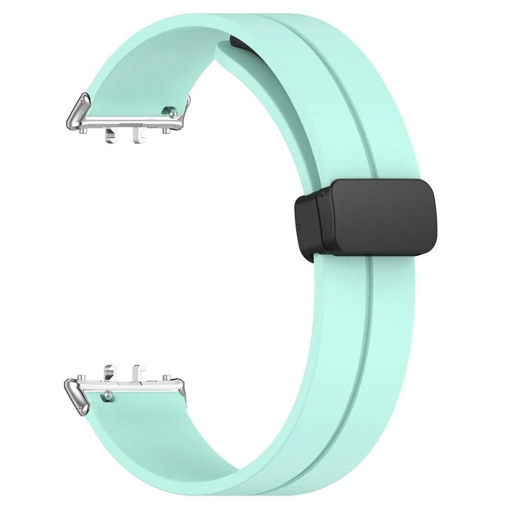 Магнитный ремешок для Samsung Galaxy Fit 3 Металлический коннектор Умные часы Силиконовый браслет Ремешок Galaxy Fit3 Аксессуары