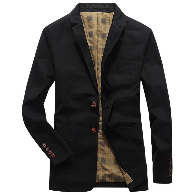 Spring and Autumn New Suit Men's Fashion Casual Small Suit Men's Youth Large Size Business Jacket Top