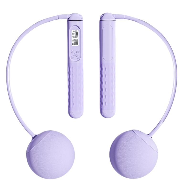 Weighted Skipping Rope with Precisions Counter Digital Counting Cordless Jump Rope For Adult Indoor and Outdoor Exercise