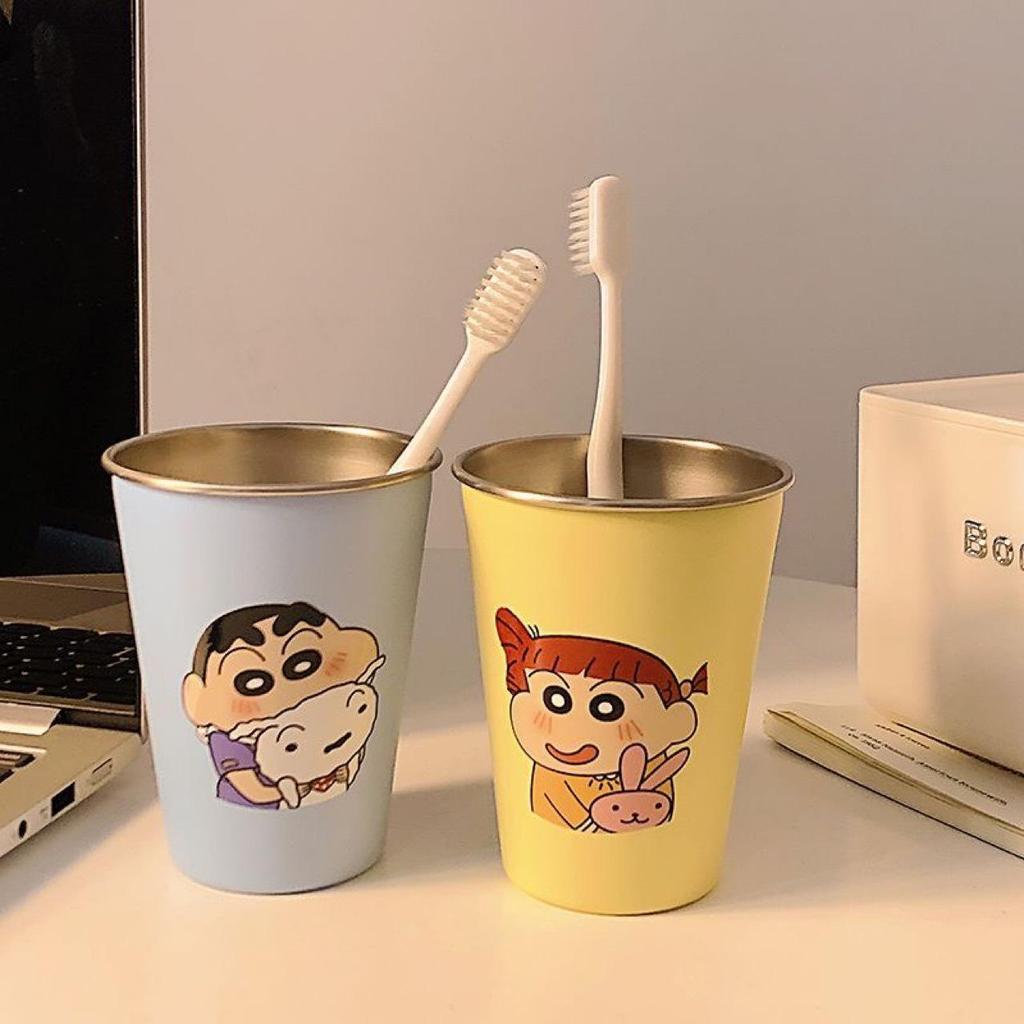 Милый мультяшный набор стаканов для зубных щеток для пар «Креон-Шинчан»