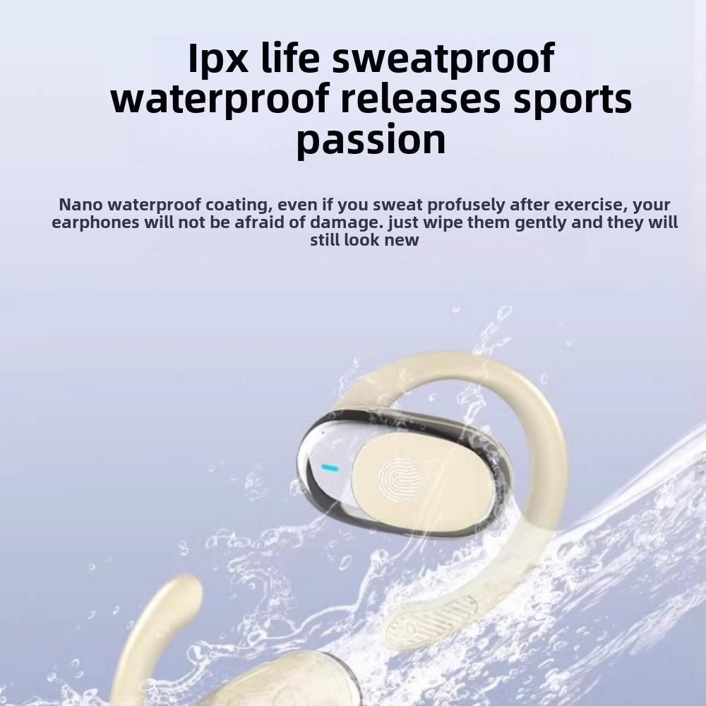 Bluetooth-гарнитура Беспроводная OWS Earless Rotary Hanging Ear Digital Display Motion Noise Cancelling Headset