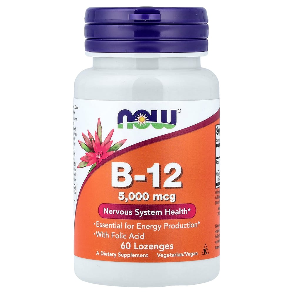 Now Foods B-12 5000mcg 60 Tablets