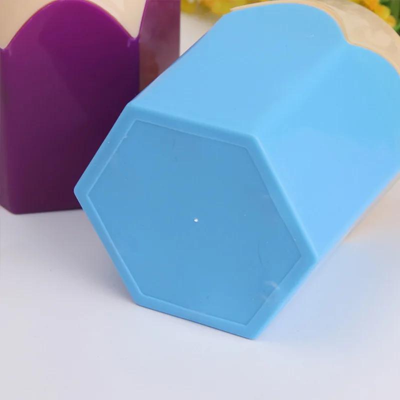 Creative Pen Vase Pencil Pot Makeup Brush Holder Stationery Desk Tidy Plastic Desk Organizer Container School Office Supplies