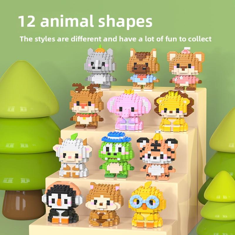 Animal Cat Bricks Constructor Set Micro Building Blocks Children Toy Adult Particle Building Block Dog Mini Toys Home Decoration