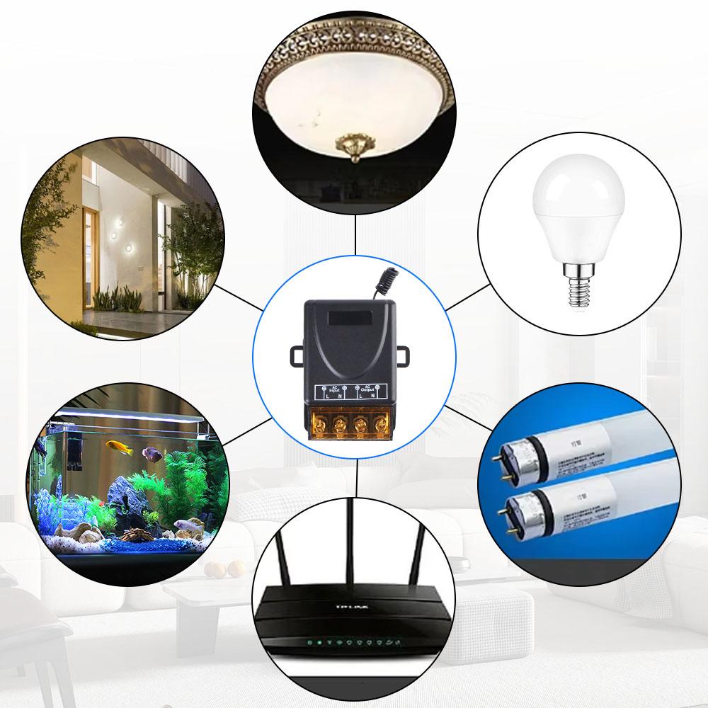 30A Управление Вкл-Выкл DC12-72V/AC85-265V RF433Mhz Реле Водяного Насоса Переключатель Дистанционного Приемника Лампы Настенный Светильник Выключатель Беспроводной