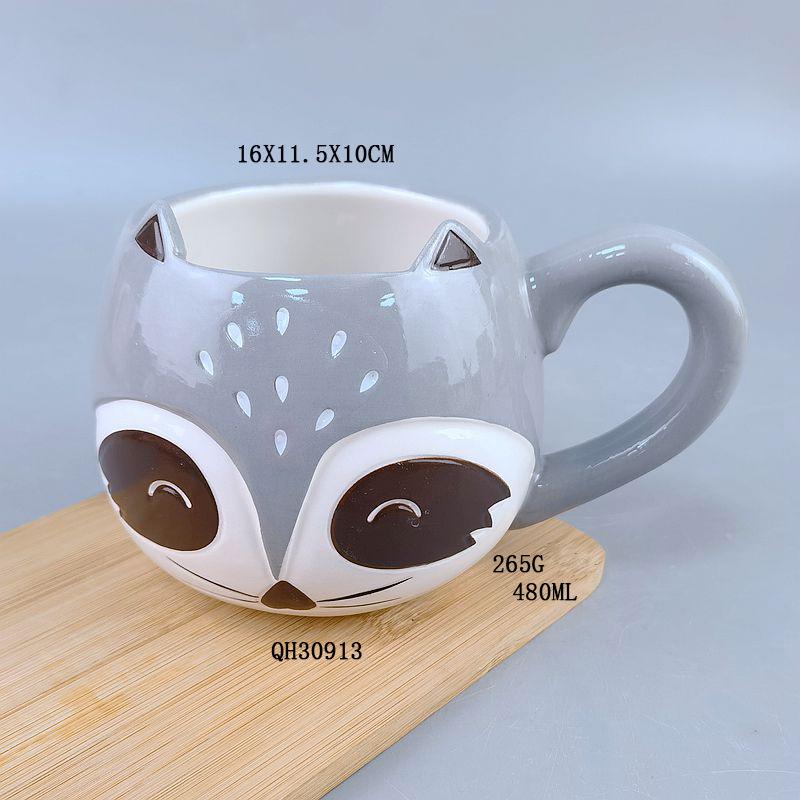 Керамическая пиранья керамическая мультяшная кружка трехмерная животная кружка ручная роспись керамическая универсальная кофейная кружка высокая ценность