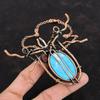 Ожерелье из бирюзы Аризоны, ожерелье из медной проволоки, регулируемое цепочное ожерелье, медные украшения ручной работы, ожерелье из драгоценных камней, подарки для женщин