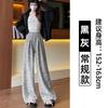 Gray Lazy Wind Wide-leg Pants Women's Spring and Summer New Casual Straight Loose Small Sweatpants