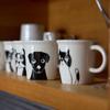 TAMAKI Peeping Ceramic Mug 270ml Microwave Dishwasher Safe 9cm Stylish Gift Japan