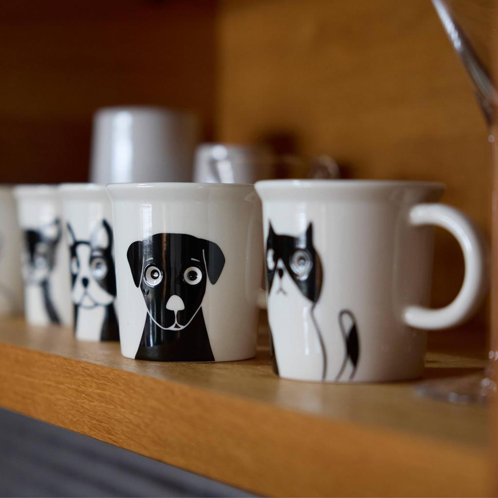 TAMAKI Peeping Ceramic Mug 270ml Microwave Dishwasher Safe 9cm Stylish Gift Japan