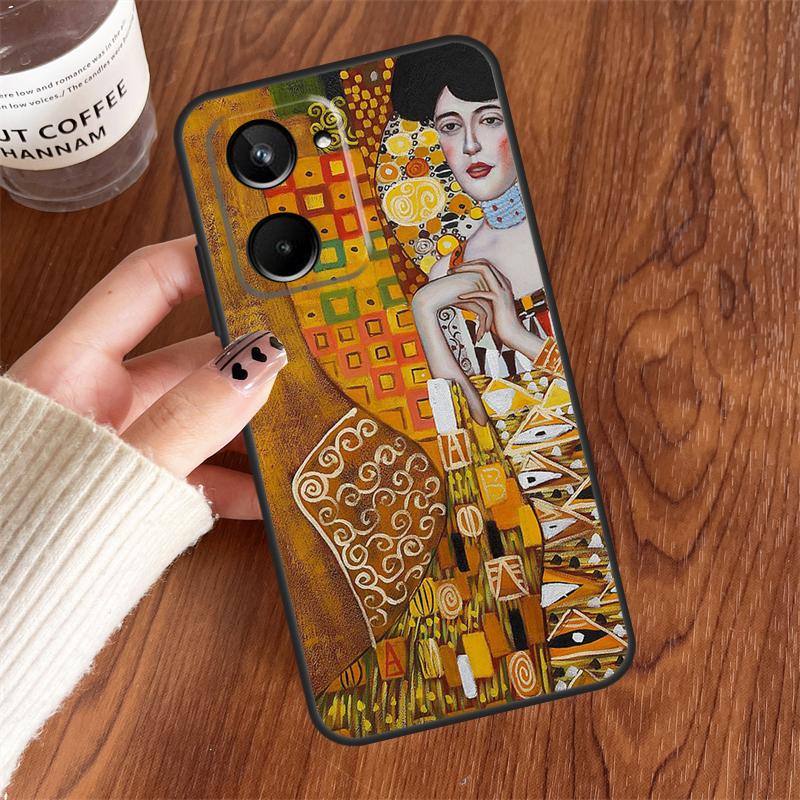 Поцелуй Густава Климта Для Realme 10 8 9 Pro Plus 8i C11 C15 C25 C30 C31 C35 C21Y GT Master GT Neo 5 2 3 3T Чехол