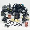 MOC Black SWAT Small Pellet Building Block Doll Police Car Off-road Vehicle Boy Military Set Building Toy