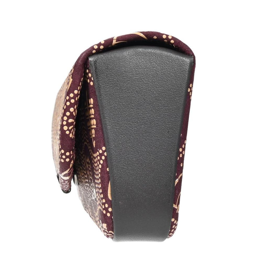 Inden H Очки Фиолетовые с Белой Акитой Ограниченная Серия Префектуры Акита [Inden-ya] Чехол, Оленья кожа, Лак, Узор, 4206-16-AKT,