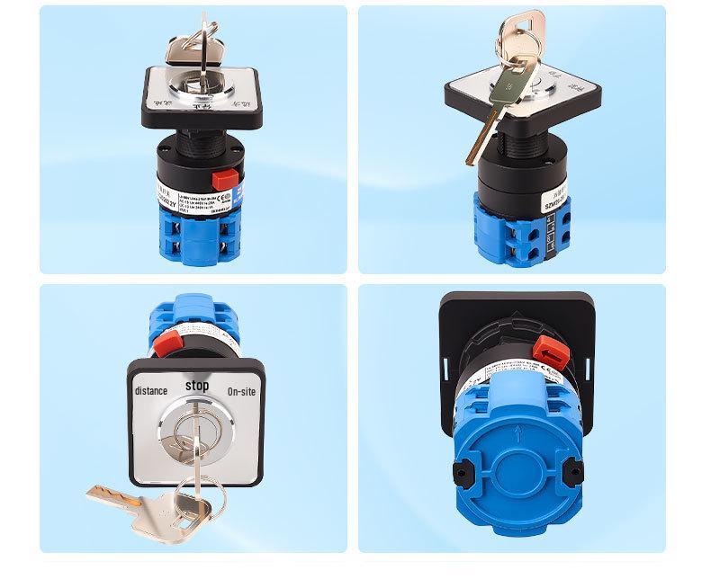 Zhuochao SZW26-20C/D202.2Y Remote/Local Stop Single Hole Universal Changeover Switch