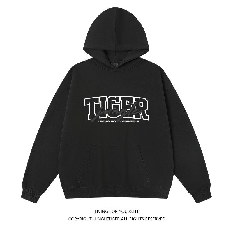 Jungle Tiger American Brushed 420G Hooded Sweatshirt