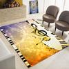 3D Creative Music Note Large Carpet, Living Room, Bedroom Sofa Carpet, Kitchen, Bathroom Door Mat, Non Slip Floor Mat Gift