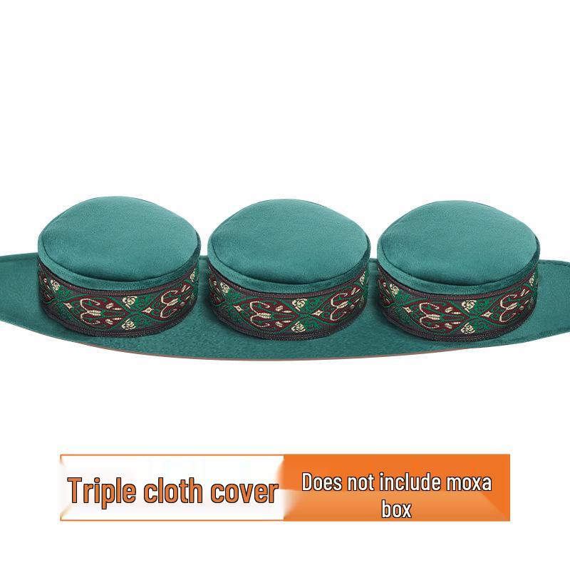 Portable Smokeless Moxibustion Box Set with Smoke-Filtering Cloth Cover for Full Body Use