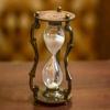 Sand Timer /Engraved Solid Brass And Wood Hour Glass Sand Timer/ Engraved Hour Glass / Boyfriend Gift / Anniversary Gift
