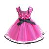 [MUXIU] Minnie Mouse Halloween Costume for Girls, Cute and Popular Polka Dot Skirt, Short Sleeves, Bow Tie, Party, Dance Costume, Photo Shoot,